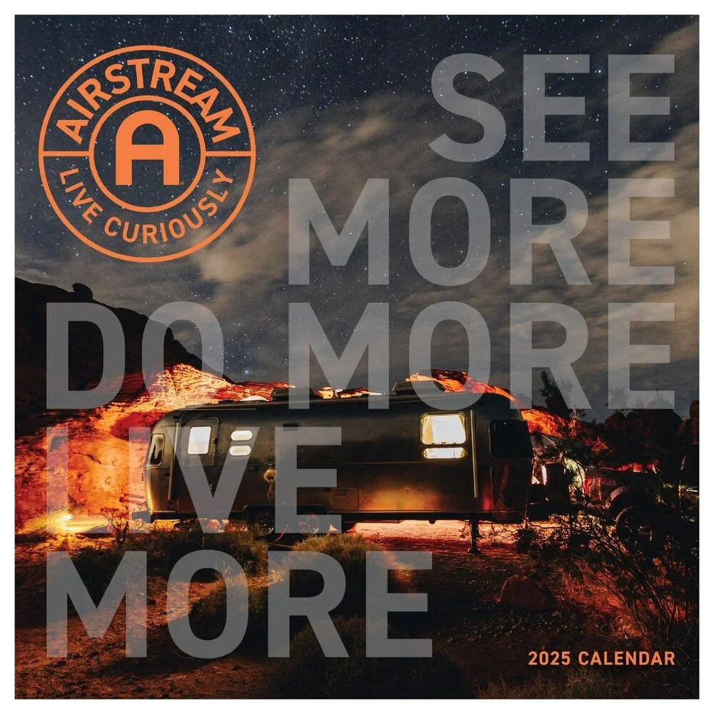 TF PUBLISHING 2025 Airstream Live Riveted Wall Calendar | Large Grids
